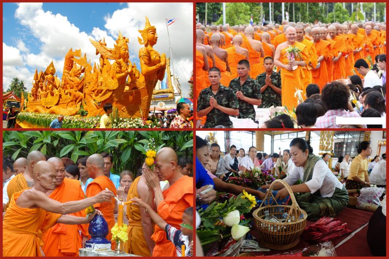 Khao Phansa Buddhist Festival in Thailand